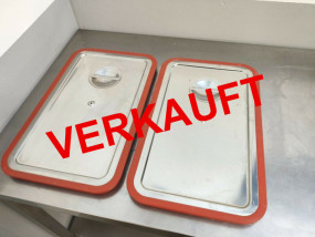 VERKAUFT 2x Rieber Steckdeckel für 1/1 GN Gastronormbehälter Edelstahl
